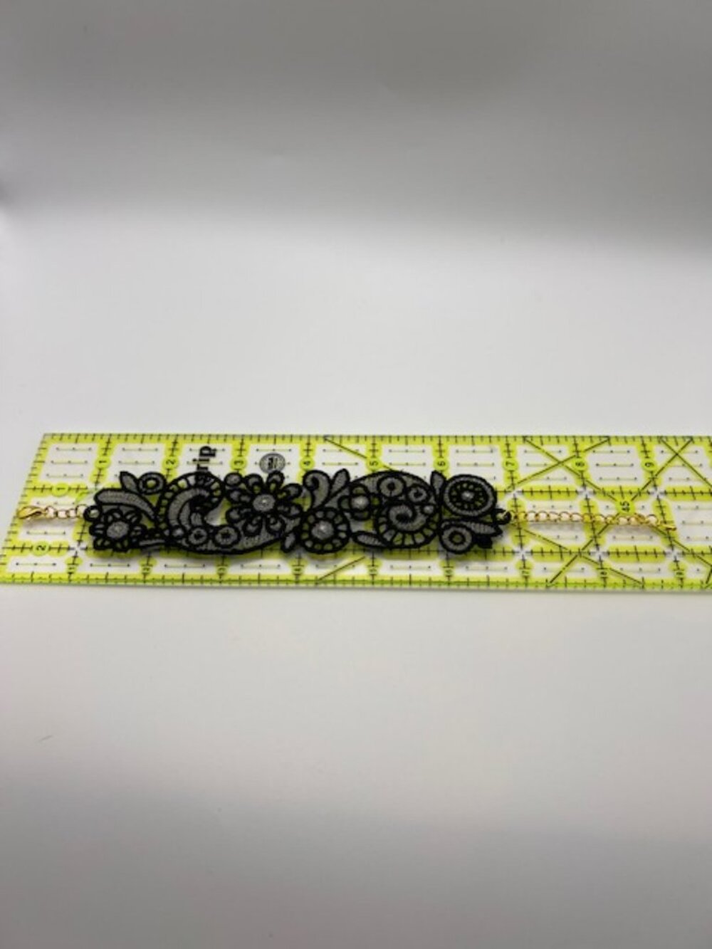 Homemade Black & Silver Lace Bracelet - Picture 5 of 5